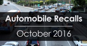 Cars Recalled in October 2016